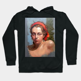 Portrait of Phoebe ~ oil Hoodie